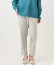 OLLFD27089 eur3(エウルキューブ) 【大きいサイズ】さらさらストレッチストレートパンツ グレージュ(89)