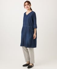 OLLFD27089 eur3(エウルキューブ) 【大きいサイズ】さらさらストレッチストレートパンツ グレージュ(89)