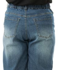 OLLFD28109 eur3(エウルキューブ) 【WEB先行販売】【大きいサイズ】ワイドストレートデニム ネイビー