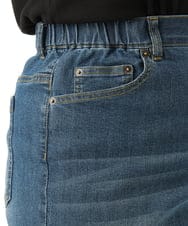 OLLFD28109 eur3(エウルキューブ) 【WEB先行販売】【大きいサイズ】ワイドストレートデニム ネイビー