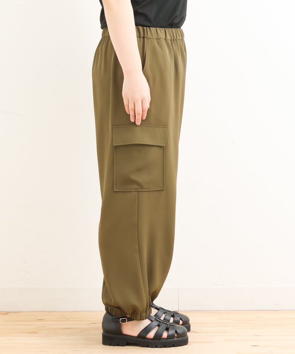 OLLFS22110 eur3(エウルキューブ) 【大きいサイズ】カーゴパンツ カーキ(36)