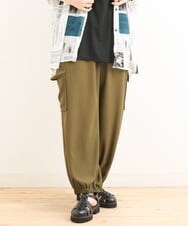 OLLFS22110 eur3(エウルキューブ) 【大きいサイズ】カーゴパンツ カーキ(36)