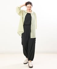 OLLFS22110 eur3(エウルキューブ) 【大きいサイズ】カーゴパンツ ブラック(94)