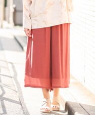 OLLFS23085 eur3(エウルキューブ) 【大きいサイズ】スラブワイドパンツ レッド(05)