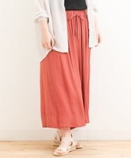 OLLFS23085 eur3(エウルキューブ) 【大きいサイズ】スラブワイドパンツ レッド(05)