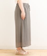 OLLFS23085 eur3(エウルキューブ) 【大きいサイズ】スラブワイドパンツ カーキ(36)