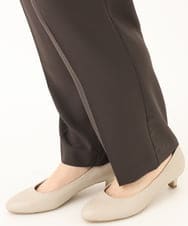 OLLGA17119 eur3(エウルキューブ) 【大きいサイズ/接触冷感】カノコタックテーパードパンツ ダークグレー(93)