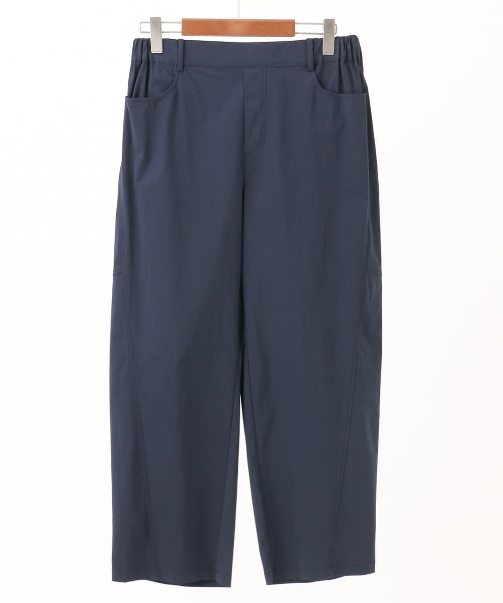 OLLGA21129 eur3(エウルキューブ) 【WEB先行販売】【大きいサイズ/接触冷感】ストレッチクロスコクーンパンツ ネイビー(57)