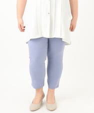 OLLGA26089 eur3(エウルキューブ) 【大きいサイズ/接触冷感】サマーハイパーカットレングスパンツ ブルー(55)