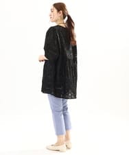 OLLGA26089 eur3(エウルキューブ) 【大きいサイズ/接触冷感】サマーハイパーカットレングスパンツ ブルー(55)