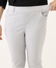 OLLGA26089 eur3(エウルキューブ) 【大きいサイズ/接触冷感】サマーハイパーカットレングスパンツ ライトグレー(91)