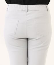 OLLGA26089 eur3(エウルキューブ) 【大きいサイズ/接触冷感】サマーハイパーカットレングスパンツ ライトグレー(91)