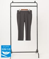 OLLGA26089 eur3(エウルキューブ) 【大きいサイズ/接触冷感】サマーハイパーカットレングスパンツ ダークグレー(93)