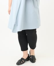 OLLGA26089 eur3(エウルキューブ) 【大きいサイズ/接触冷感】サマーハイパーカットレングスパンツ ブラック(94)