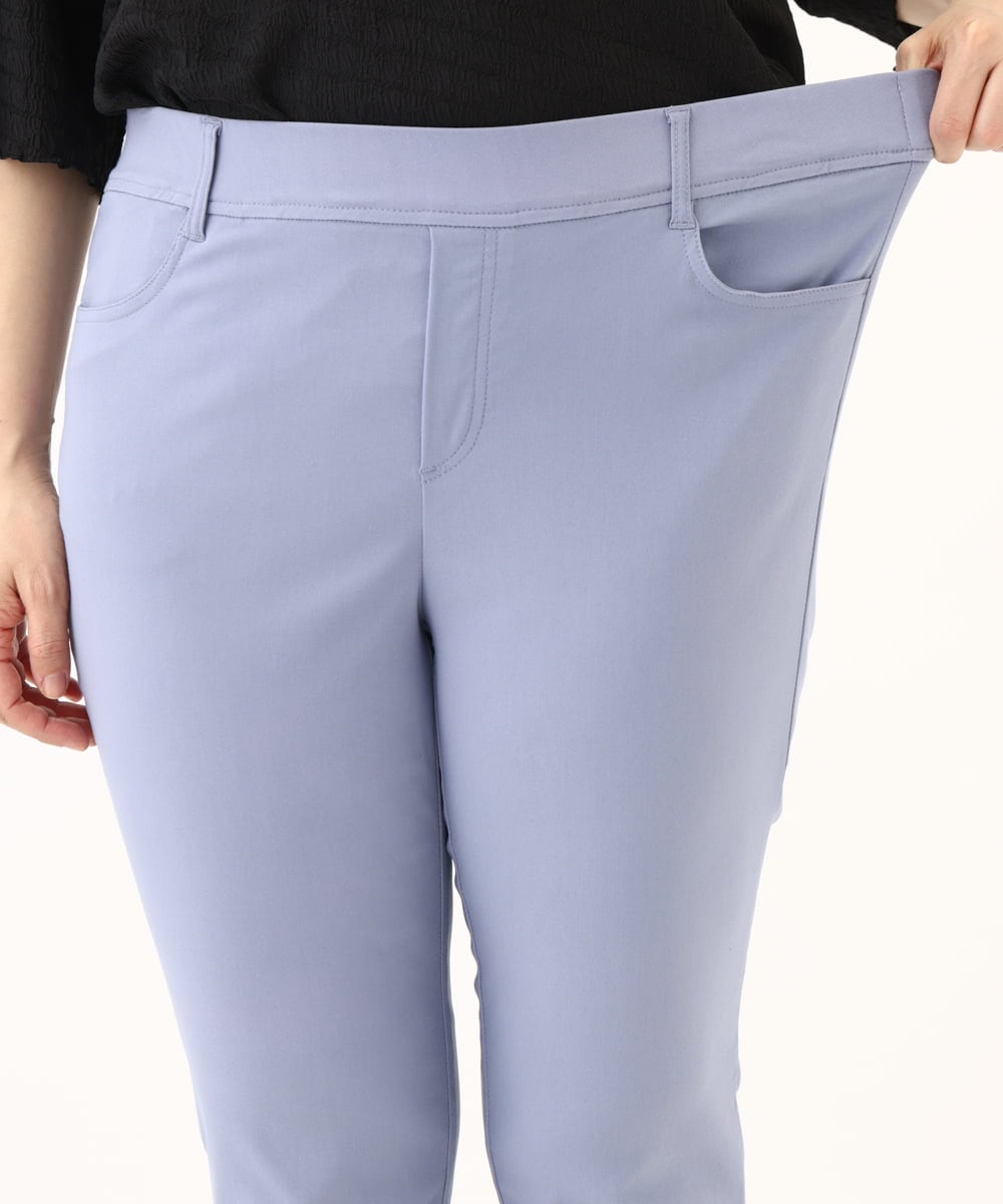 OLLGA27089 eur3(エウルキューブ) 【大きいサイズ/接触冷感】サマーハイパーストレッチパンツ ブルー(55)