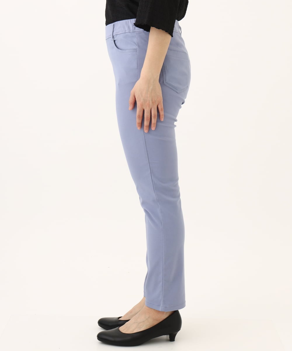 OLLGA27089 eur3(エウルキューブ) 【大きいサイズ/接触冷感】サマーハイパーストレッチパンツ ブルー(55)