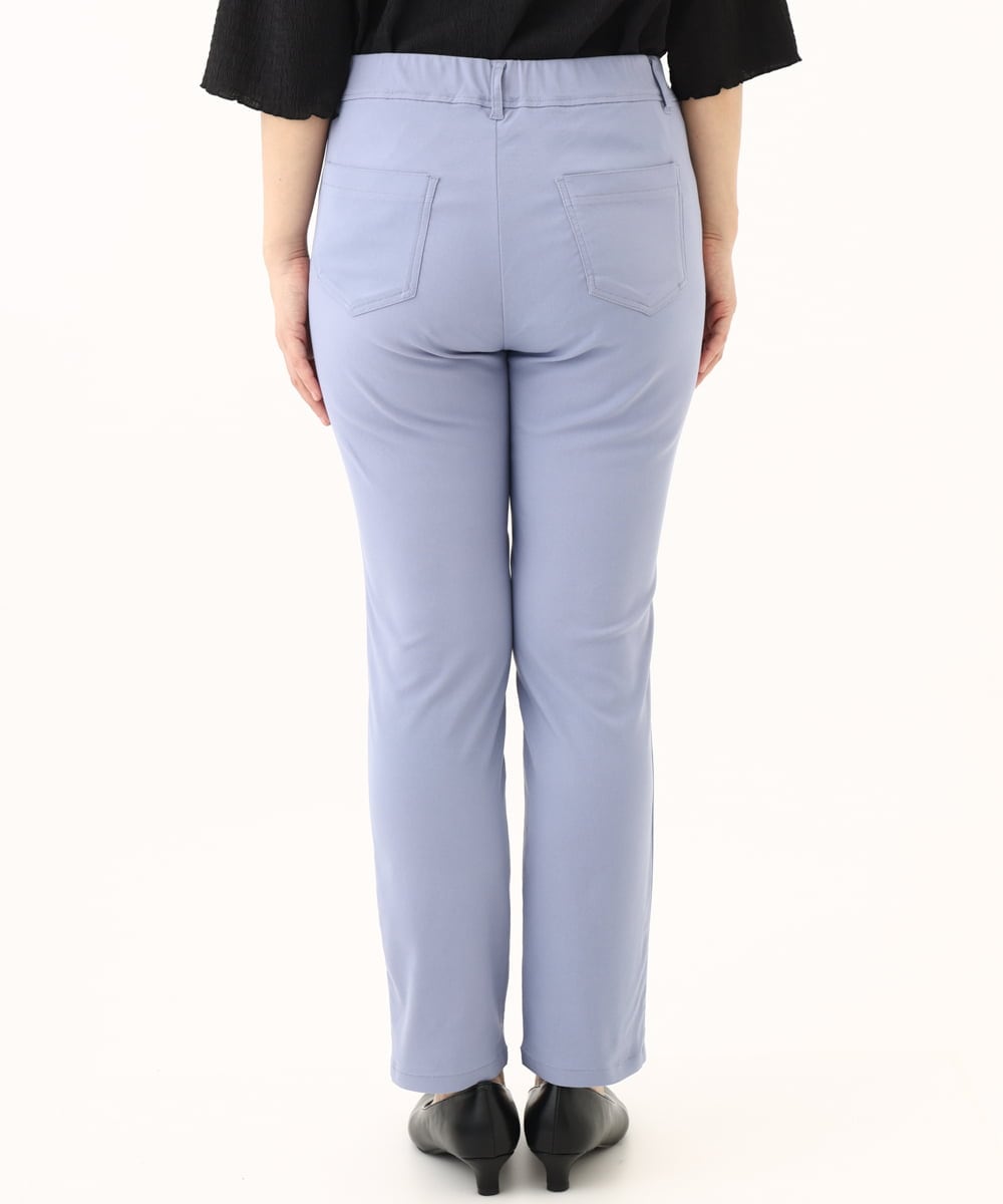 OLLGA27089 eur3(エウルキューブ) 【大きいサイズ/接触冷感】サマーハイパーストレッチパンツ ブルー(55)