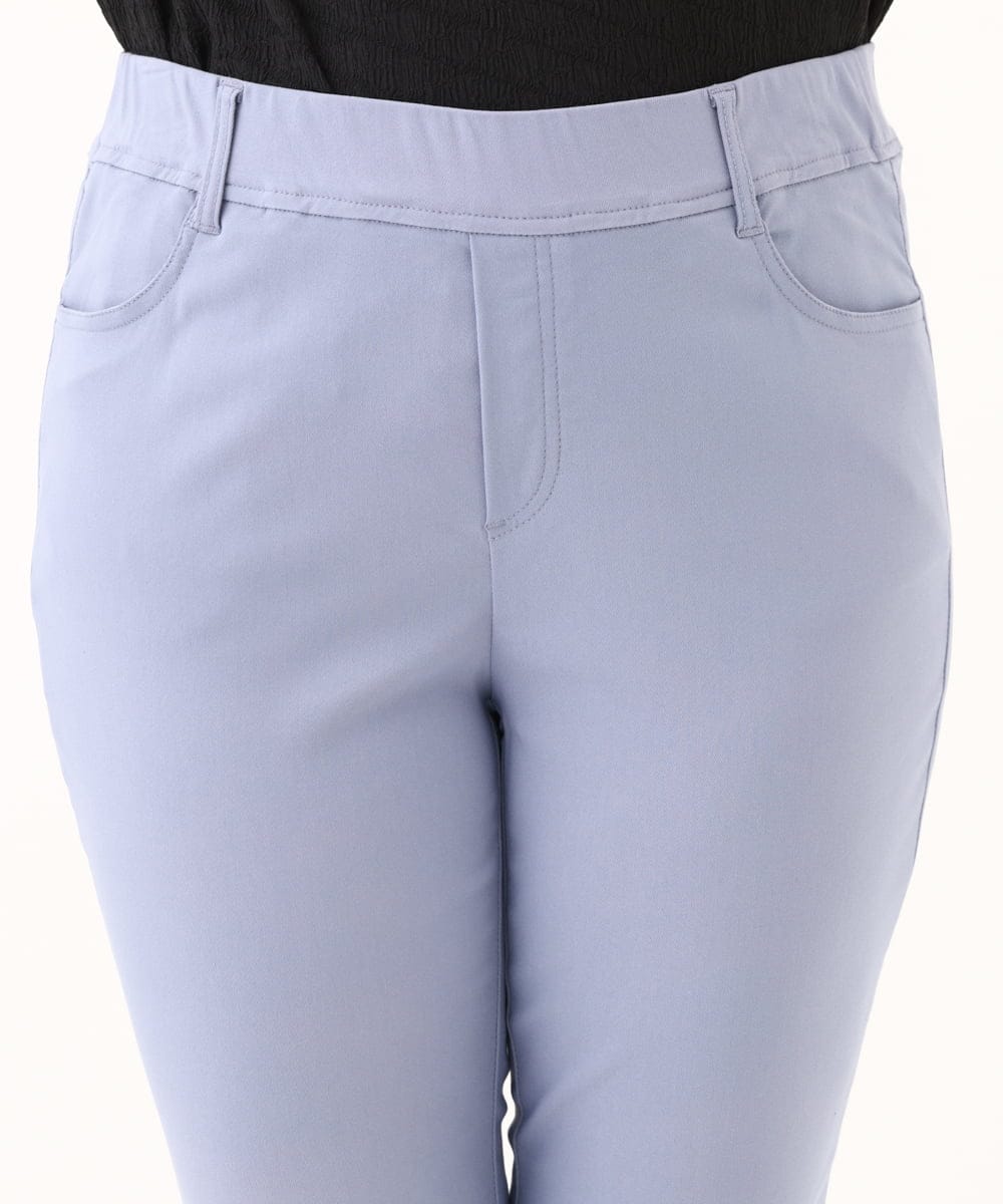 OLLGA27089 eur3(エウルキューブ) 【大きいサイズ/接触冷感】サマーハイパーストレッチパンツ ブルー(55)