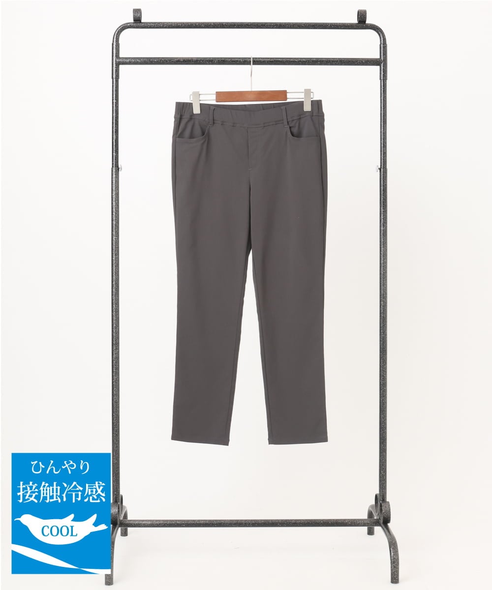OLLGA27089 eur3 【大きいサイズ/接触冷感】サマーハイパーストレッチパンツ