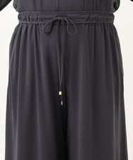 OLLGA30089 eur3(エウルキューブ) 【WEB先行販売】【大きいサイズ/セットアップ対応】接触冷感ジャージーワイドパンツ ダークグレー(93)