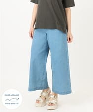 OLLGA34129 eur3(エウルキューブ) 【WEB先行販売】【大きいサイズ/機能素材アイテム】撥水加工デニム ライトブルー(50)