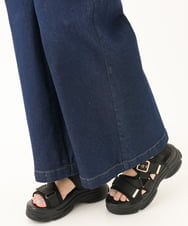 OLLGA34129 eur3(エウルキューブ) 【WEB先行販売】【大きいサイズ/機能素材アイテム】撥水加工デニム ネイビー(57)
