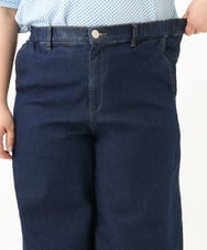 OLLGA34129 eur3(エウルキューブ) 【WEB先行販売】【大きいサイズ/機能素材アイテム】撥水加工デニム ネイビー(57)