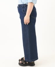 OLLGA34129 eur3(エウルキューブ) 【WEB先行販売】【大きいサイズ/機能素材アイテム】撥水加工デニム ネイビー(57)