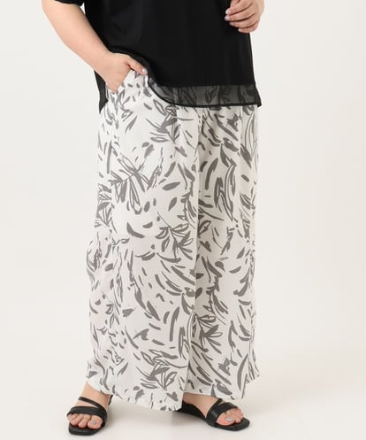 OLLGA40099 eur3 【大きいサイズ/a.v.v×eur3】リーフプリントパンツ
