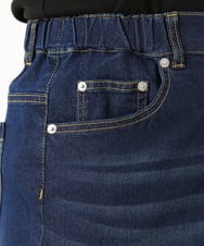 OLLGA43099 eur3(エウルキューブ) 【大きいサイズ/接触冷感】ストレートワイドデニムパンツ ネイビー(57)