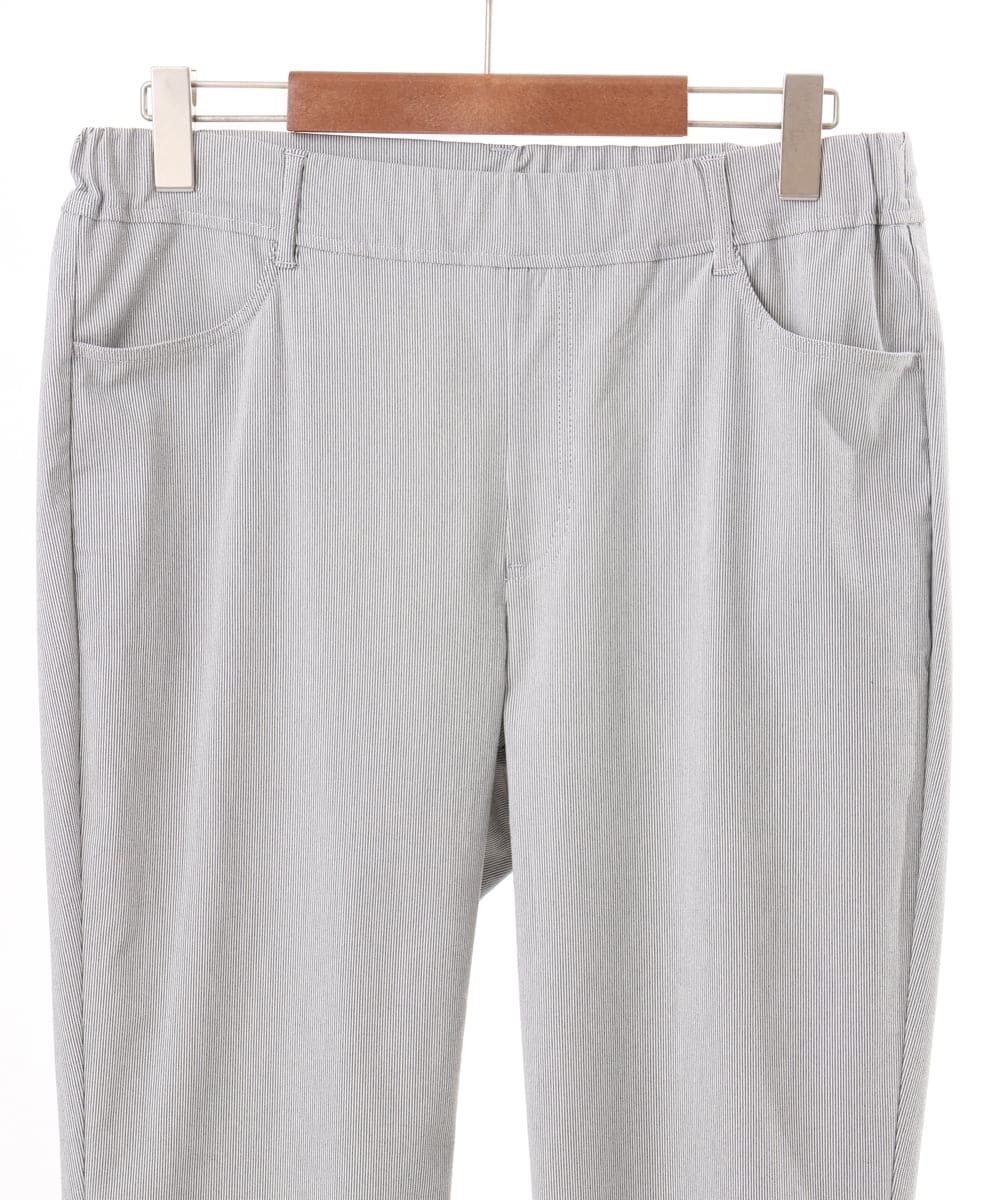 OLLGD14089 eur3(エウルキューブ) 【WEB先行販売】【大きいサイズ/接触冷感】ハイパーストレッチカットレングスパンツ グレー