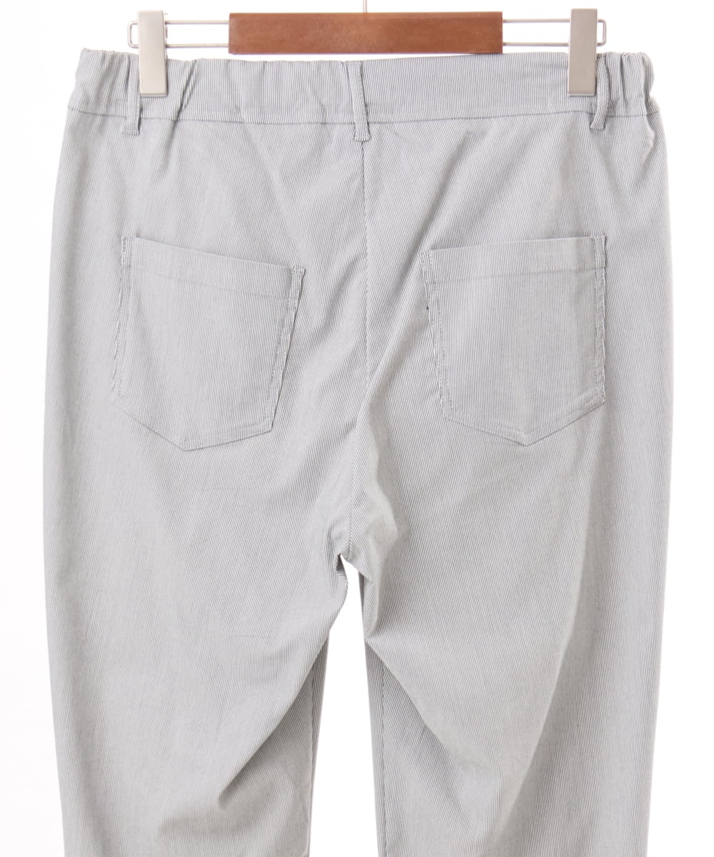 OLLGD14089 eur3(エウルキューブ) 【WEB先行販売】【大きいサイズ/接触冷感】ハイパーストレッチカットレングスパンツ グレー