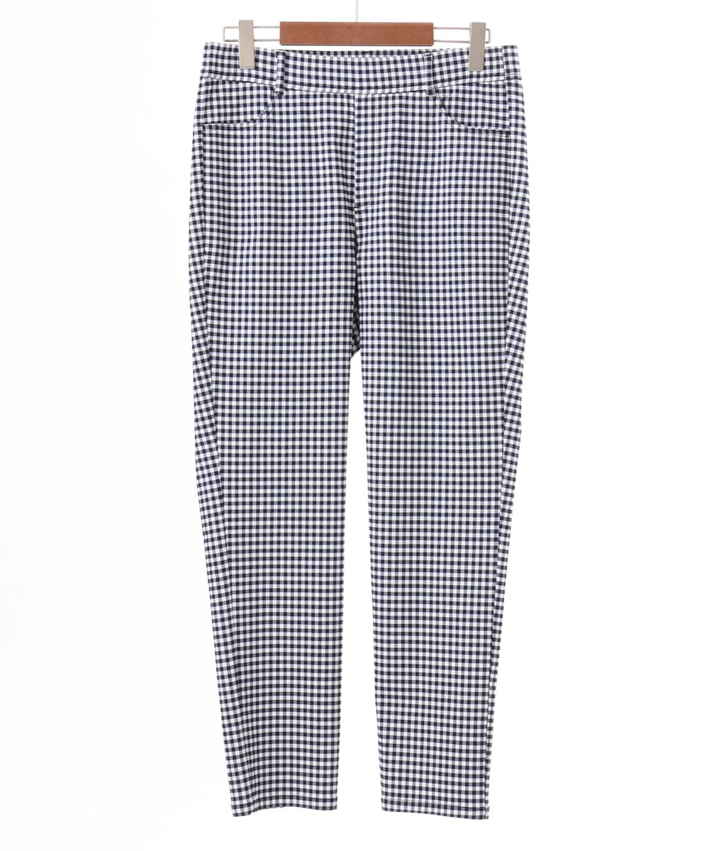 OLLGD15089 eur3(エウルキューブ) 【WEB先行販売】【大きいサイズ/接触冷感】ハイパーストレッチパンツ ネイビー