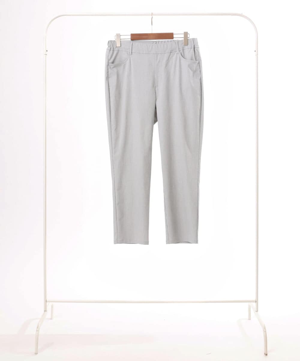 OLLGD15089 eur3(エウルキューブ) 【WEB先行販売】【大きいサイズ/接触冷感】ハイパーストレッチパンツ グレー