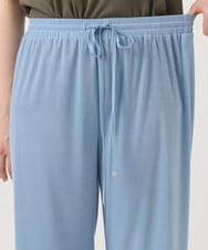 OLLGD20079 eur3(エウルキューブ) 【WEB先行販売】【大きいサイズ】カットプリーツパンツ ブルー
