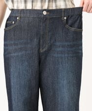OLLGD24109 eur3(エウルキューブ) 【WEB先行販売】【大きいサイズ】クロップドデニムパンツ ネイビー