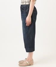 OLLGD24109 eur3(エウルキューブ) 【WEB先行販売】【大きいサイズ】クロップドデニムパンツ ネイビー