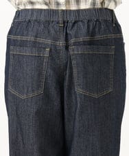 OLLGD24109 eur3(エウルキューブ) 【WEB先行販売】【大きいサイズ】クロップドデニムパンツ ネイビー