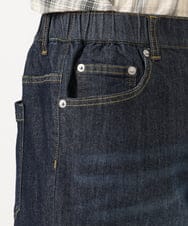OLLGD24109 eur3(エウルキューブ) 【WEB先行販売】【大きいサイズ】クロップドデニムパンツ ネイビー