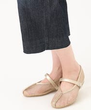 OLLGD24109 eur3(エウルキューブ) 【WEB先行販売】【大きいサイズ】クロップドデニムパンツ ネイビー