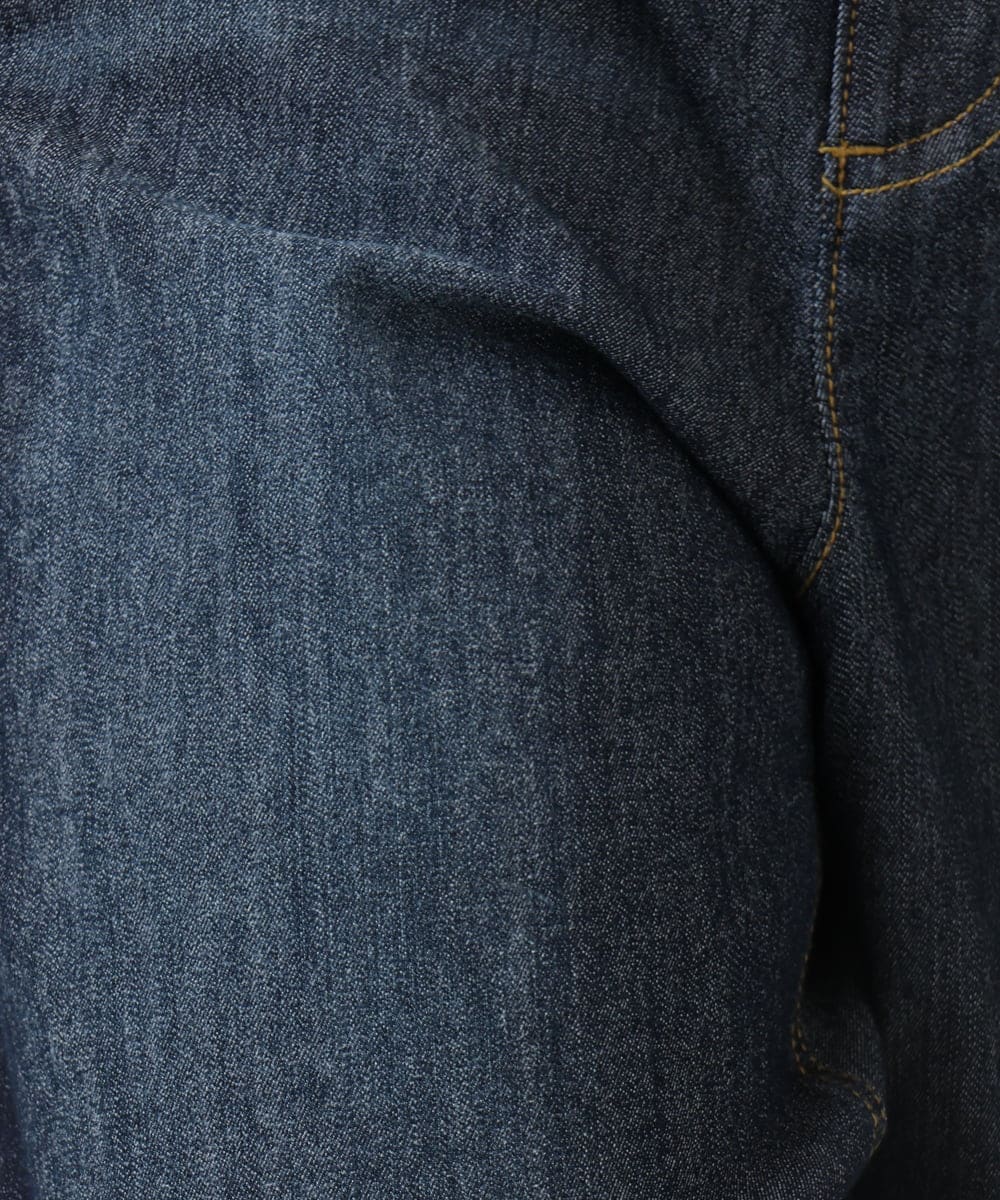 OLLGD24109 eur3(エウルキューブ) 【WEB先行販売】【大きいサイズ】クロップドデニムパンツ ネイビー