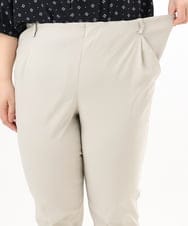 OLLGD26089 eur3(エウルキューブ) 【シリーズ累計販売2万枚！/大きいサイズ】さらさらストレッチカットレングステーパードパンツ グレージュ