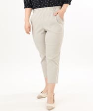 OLLGD26089 eur3(エウルキューブ) 【シリーズ累計販売2万枚！/大きいサイズ】さらさらストレッチカットレングステーパードパンツ グレージュ