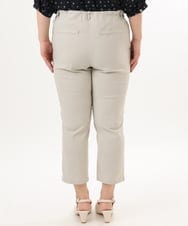 OLLGD26089 eur3(エウルキューブ) 【シリーズ累計販売2万枚！/大きいサイズ】さらさらストレッチカットレングステーパードパンツ グレージュ