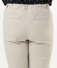 OLLGD26089 eur3(エウルキューブ) 【シリーズ累計販売2万枚！/大きいサイズ】さらさらストレッチカットレングステーパードパンツ グレージュ