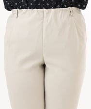 OLLGD26089 eur3(エウルキューブ) 【シリーズ累計販売2万枚！/大きいサイズ】さらさらストレッチカットレングステーパードパンツ グレージュ