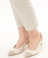 OLLGD26089 eur3(エウルキューブ) 【シリーズ累計販売2万枚！/大きいサイズ】さらさらストレッチカットレングステーパードパンツ グレージュ