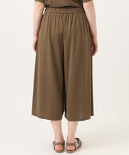 OLLGD29089 eur3(エウルキューブ) 【WEB先行販売】【大きいサイズ/接触冷感/セットアップ対応】ジャージーワイドパンツ モカ