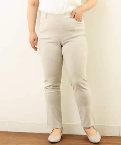 OLLGP28075 eur3 【大きいサイズ/接触冷感】サマーハイパーストレッチパンツ