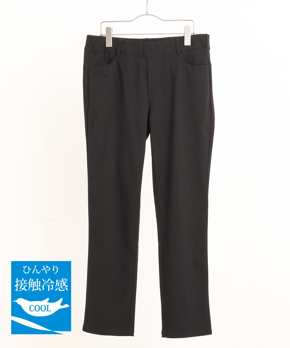 OLLGS42075 eur3(エウルキューブ) 【大きいサイズ/接触冷感】サマーハイパーパンツ ブラック(94)